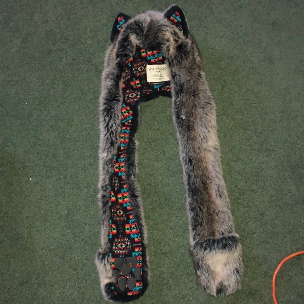 Spirit hood grey wolf